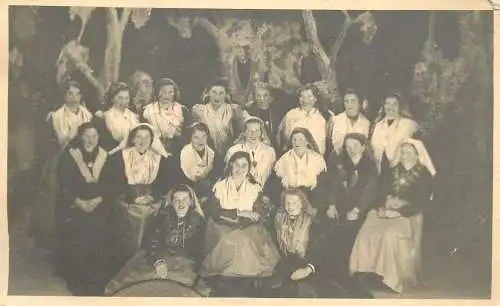 Social history photo group photo elegant ladies possible church scene