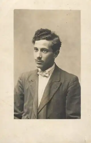 Social history photo elegant man with moustache