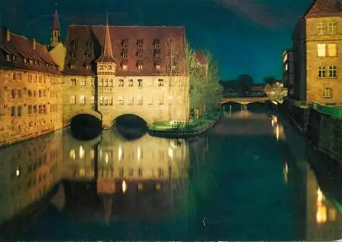 Postcard Germany Nurnberg Heilig Geist spital