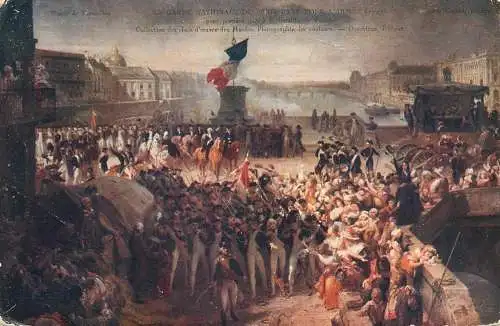 Postcard fine arts painting of revolution Versaillles painting France Paris