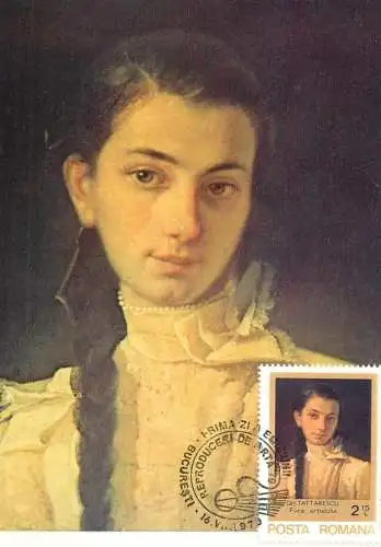 Romania pictura de Gheorghe Tattarescu fiica artistului