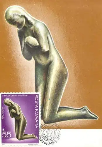 Romania Sculptura Constantin Brancusi rugaciunea priere
