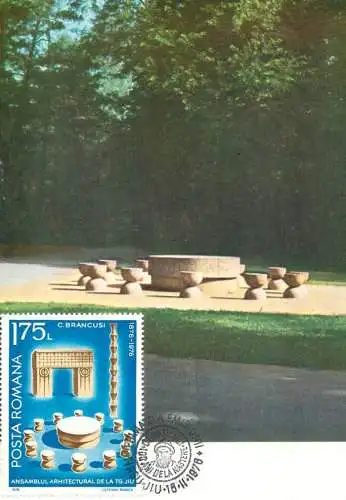 Romania Sculptura Constantin Brancusi Masa tacerii