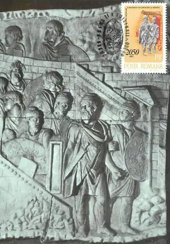 Romania pictura luptatori daci Columna lui Traian