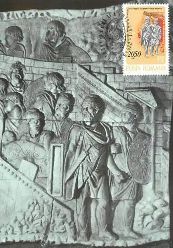 Romania pictura luptatori daci Columna lui Traian