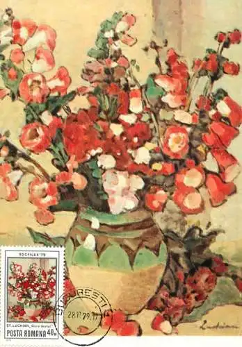 Romania pictura Stefan Luchian Gura leului guele de lion fleurs