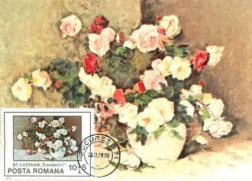 Romania pictura Stefan Luchian trandafiri roses