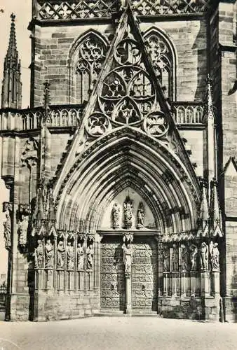 Germany Erfurt Hauptportal am Dom detail aspect