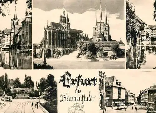 Germany Erfurt die Blumenstadt multi view