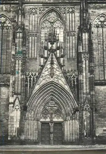Germany Magdeburg Hauptportal des Domes detail aspect