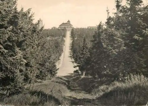 Germany Fichtelberghaus Blick vom kleinen Fichtelberg