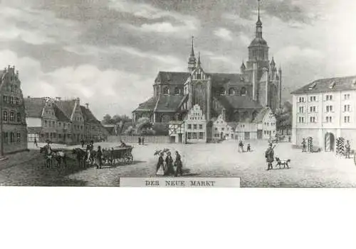 Germany Stralsund Der Neue Markt 1850