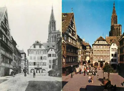 France Strasbourg La Place du Marche aux Cochons de Lait multi view