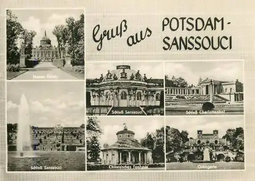 Germany Gruss aus Potsdam - Sanssouci Schloss multi view