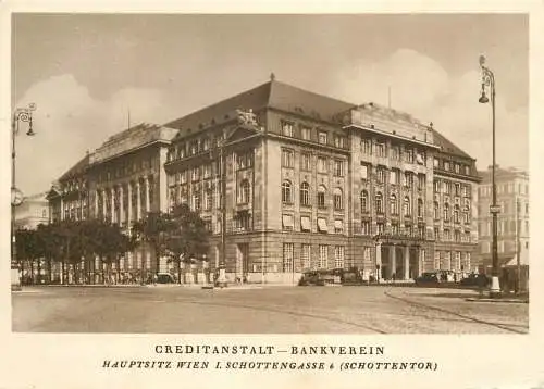 Austria Wien I Schottengasse (Schottentor) Creditanstalt Bankverein