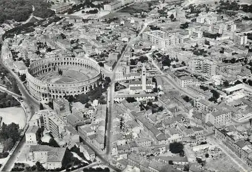 Croatia Pula aerial cityscape