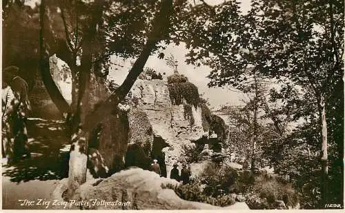 United Kingdom England Kent Folkestone zig zag path