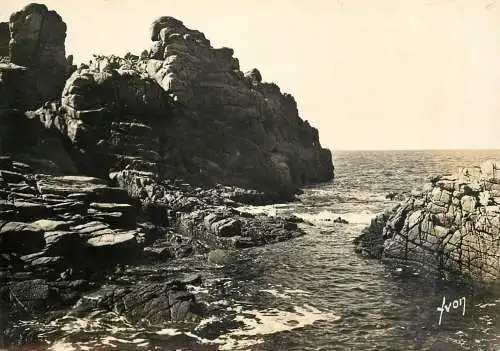 France Ile de Brehat (Cotes-du-Nord) Rochers de la cote de granit