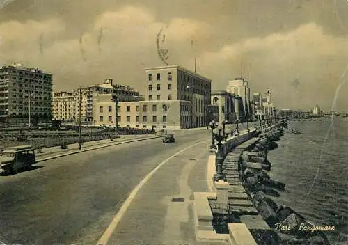 Italy Bari sea promenade