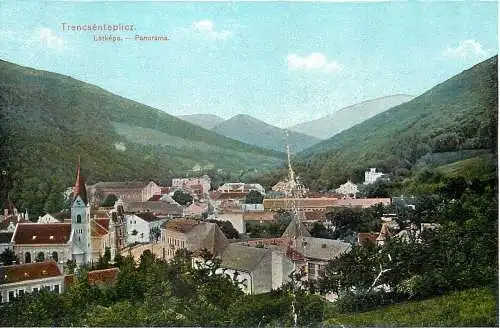 Slovakia Trencsenteplicz general view