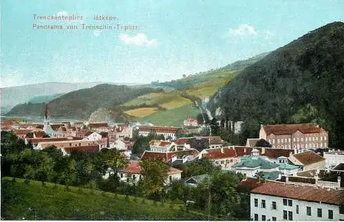 Slovakia Trencsenteplicz panorama