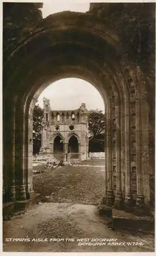 United Kingdom Scotland Berwickshire Dryburgh abbey St. Mary's aisle