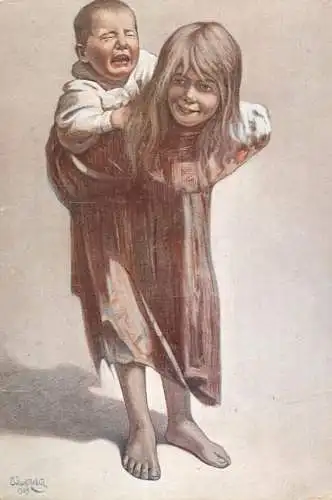 Fine arts painting Freude & Thranen Eschkitschewitsch