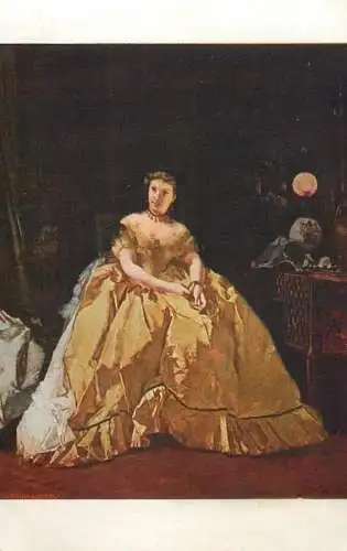 Fine arts painting A. Stevens return from the ball