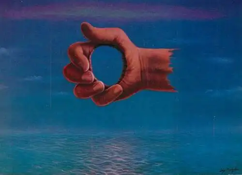 Postcard fantasy art illustrateurs " Conservation de l`air pur " 1978 artist L. Castiglioni