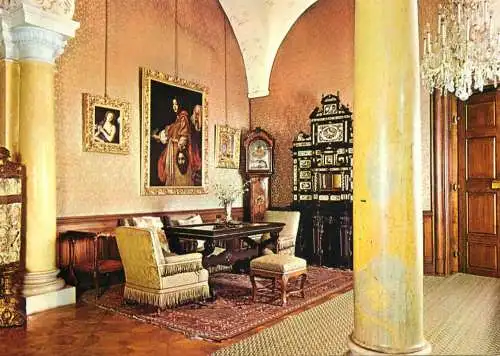 Czech Republic Konopiště castle column room