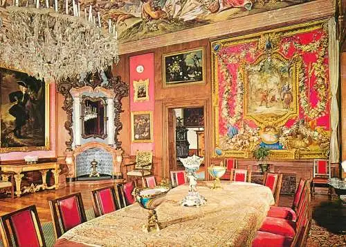 Czech Republic Konopiště castle Lobkovic salon with the Francoist tapestry