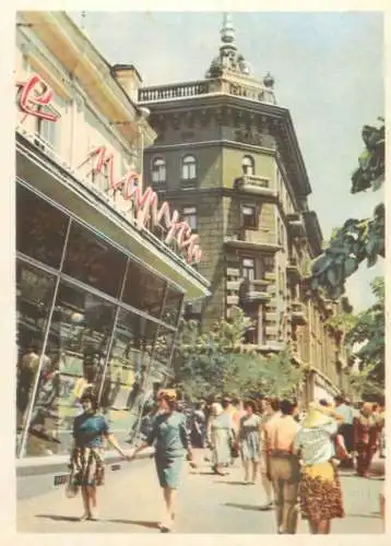 Ukraine Odessa on Deribasovskaya street