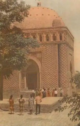 Uzbekistan architecture mausoleum dome mosque minaret