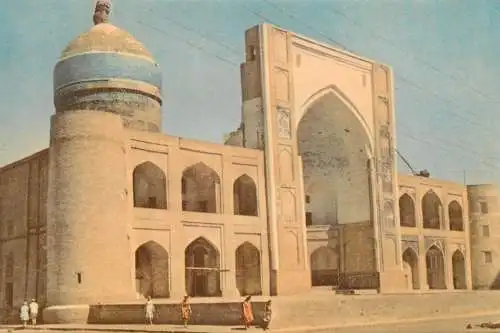 Uzbekistan architecture mausoleum dome mosque minaret