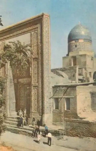 Uzbekistan architecture CAMAPKAHA - Samarkand monument temple facade minaret mosque