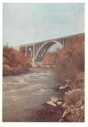 Armenia Erevan Bridge across the river Hrazdan