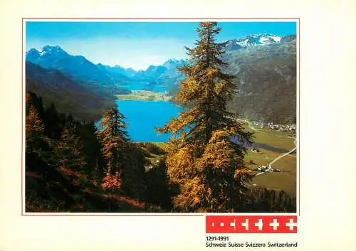 Switzerland Oberengadiner Seen lakes of upper Engadine 1989