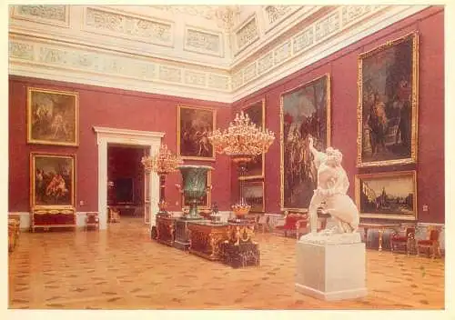 Russia Leningrad the Hermitage top lighed hall