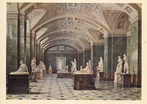 Russia Leningrad Ermitage museum E. Hau la salle de la sculpture nouvelle