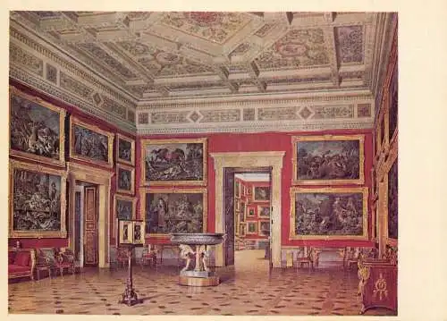Russia Leningrad Ermitage museum E. Hau la salle de la peinture flamande