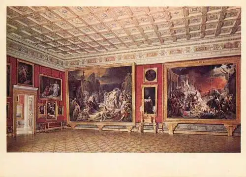 Russia Leningrad Ermitage museum E. Hau la salle de la peinture russe