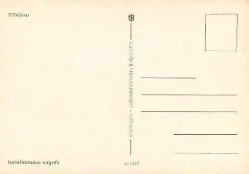 Montenegro Titograd Podgorica