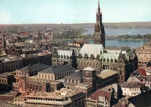Germany Hamburg Rathaus Binnen-und Aussen Alster