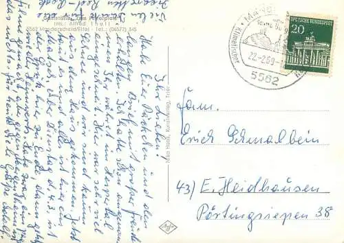 Germany Gruss aus Manderscheid/Eifel Gastsatte Futterplatz multi view