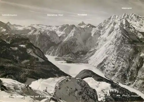Germany Blick vom Jenner auf Konigsee winter scenery