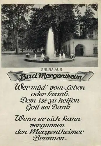 Germany Gruss aus Bad Mergentheim