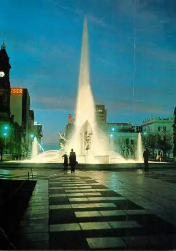 Australia Victoria Square fountain at night