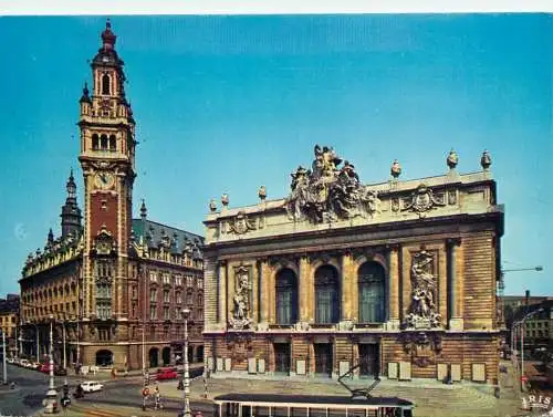 France Nord Lille place du Theatre nouvelle Bourse 1983
