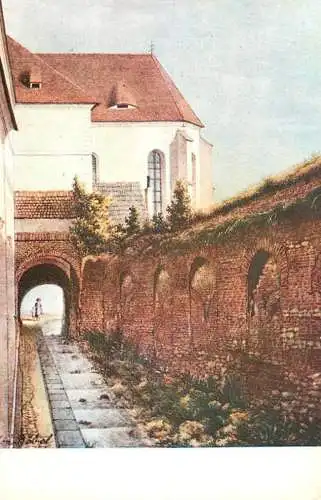 Romania Sibiu Pasaj langa zidul vechi pictura Johann Bobel