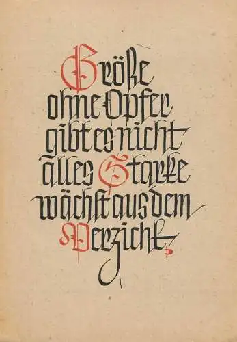 Calligraphy writing postcard